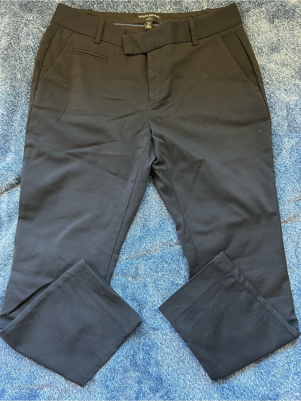 Banana Republic Men's Black Dress Pants - Flat Front
